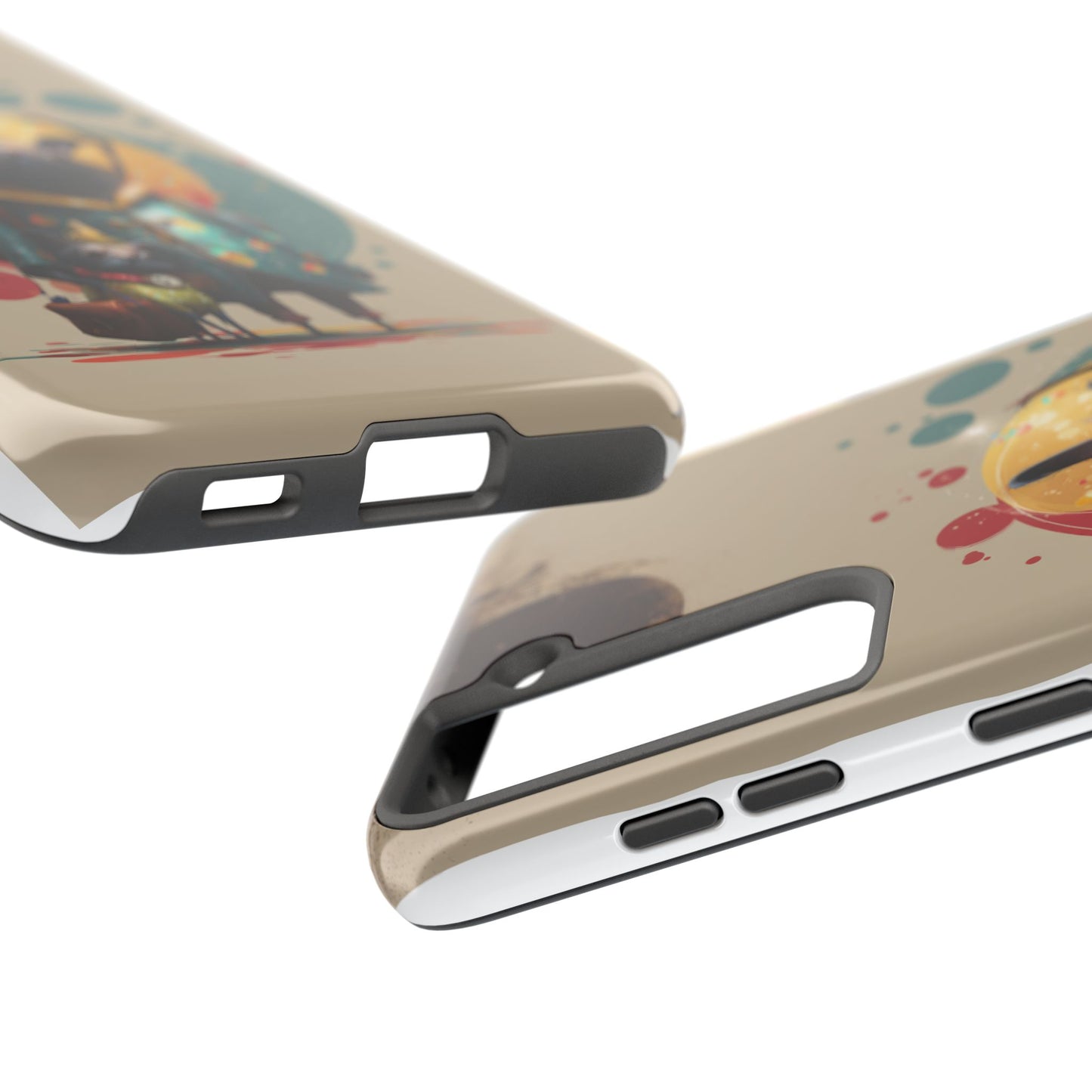 Whimsical Pet-Inspired Tough Phone Case - Perfect for Animal Lovers