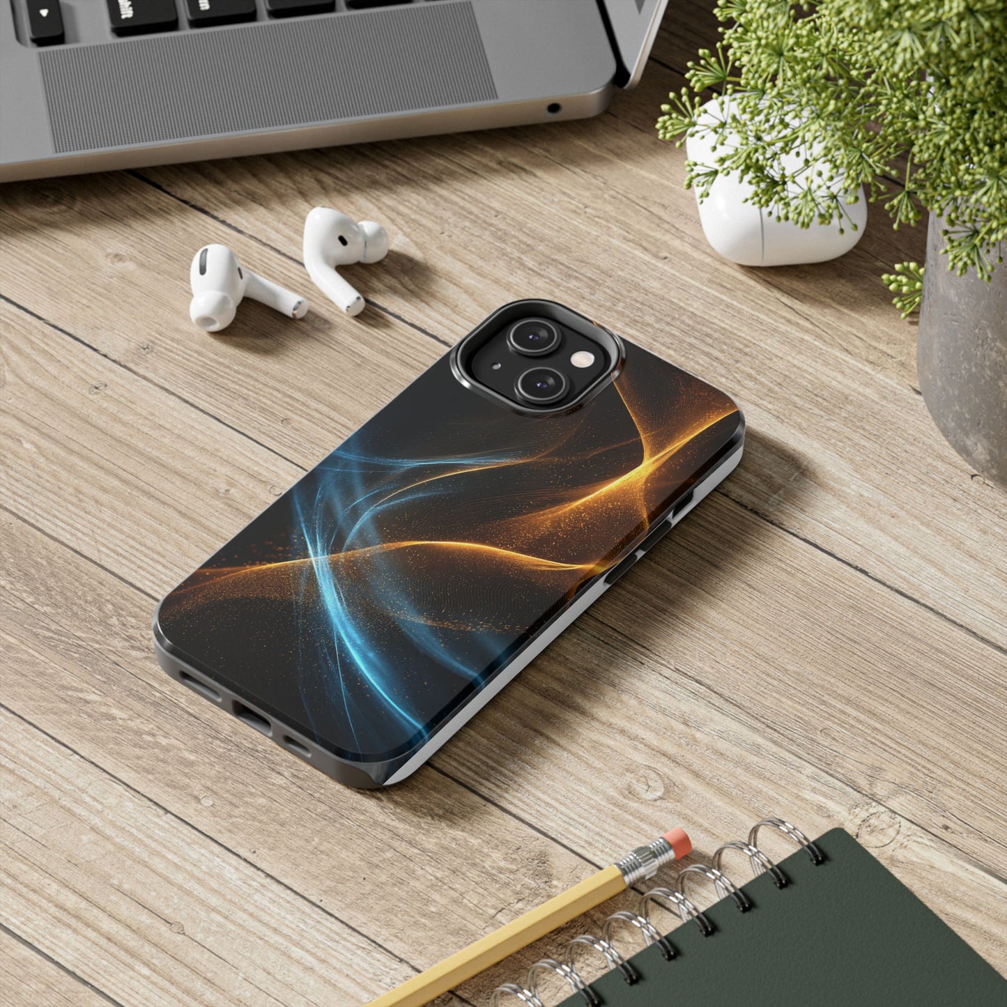 Dynamic Wave Tough Phone Case - Durable and Stylish