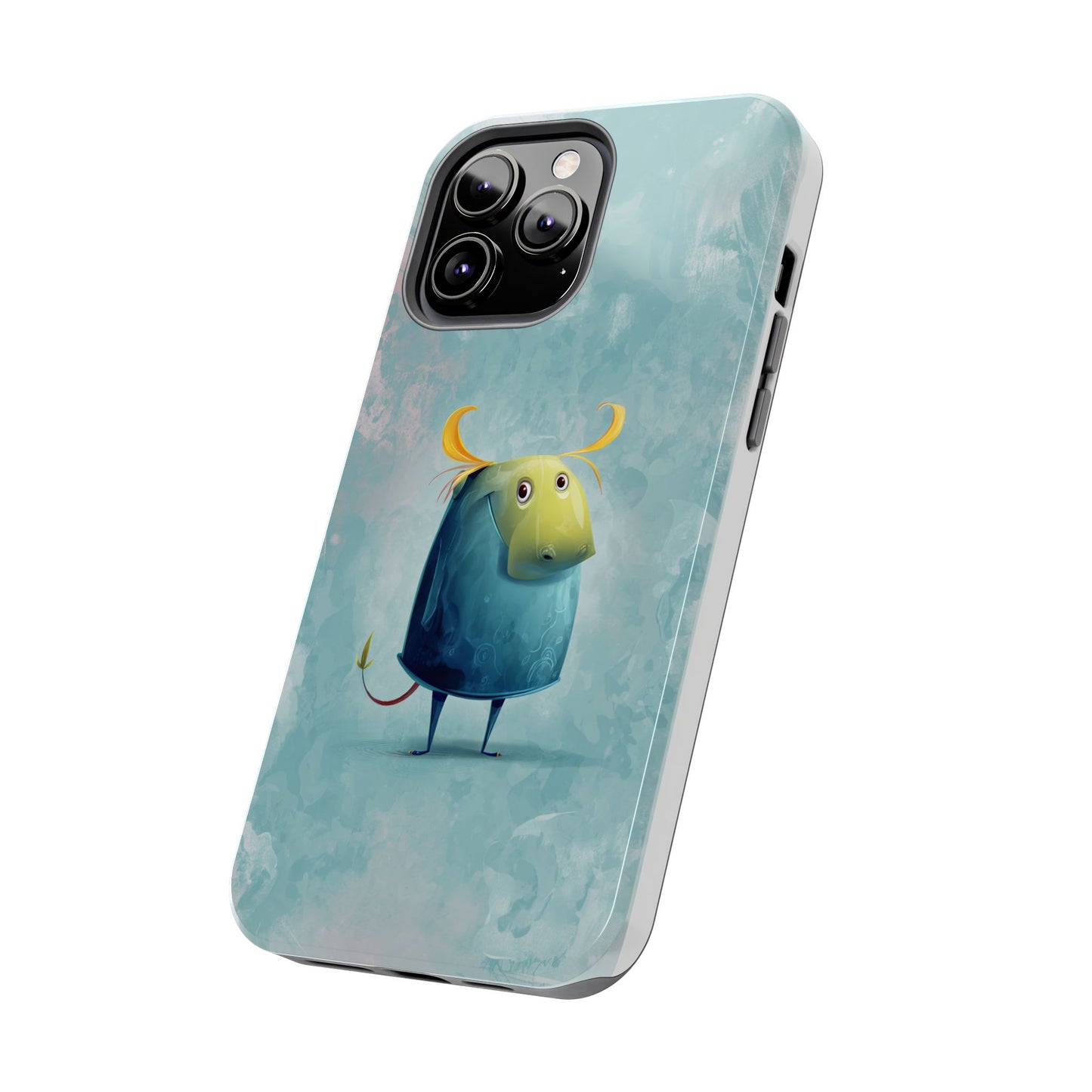 Cute Cartoon Bull Tough Phone Case - Durable & Fun Protection