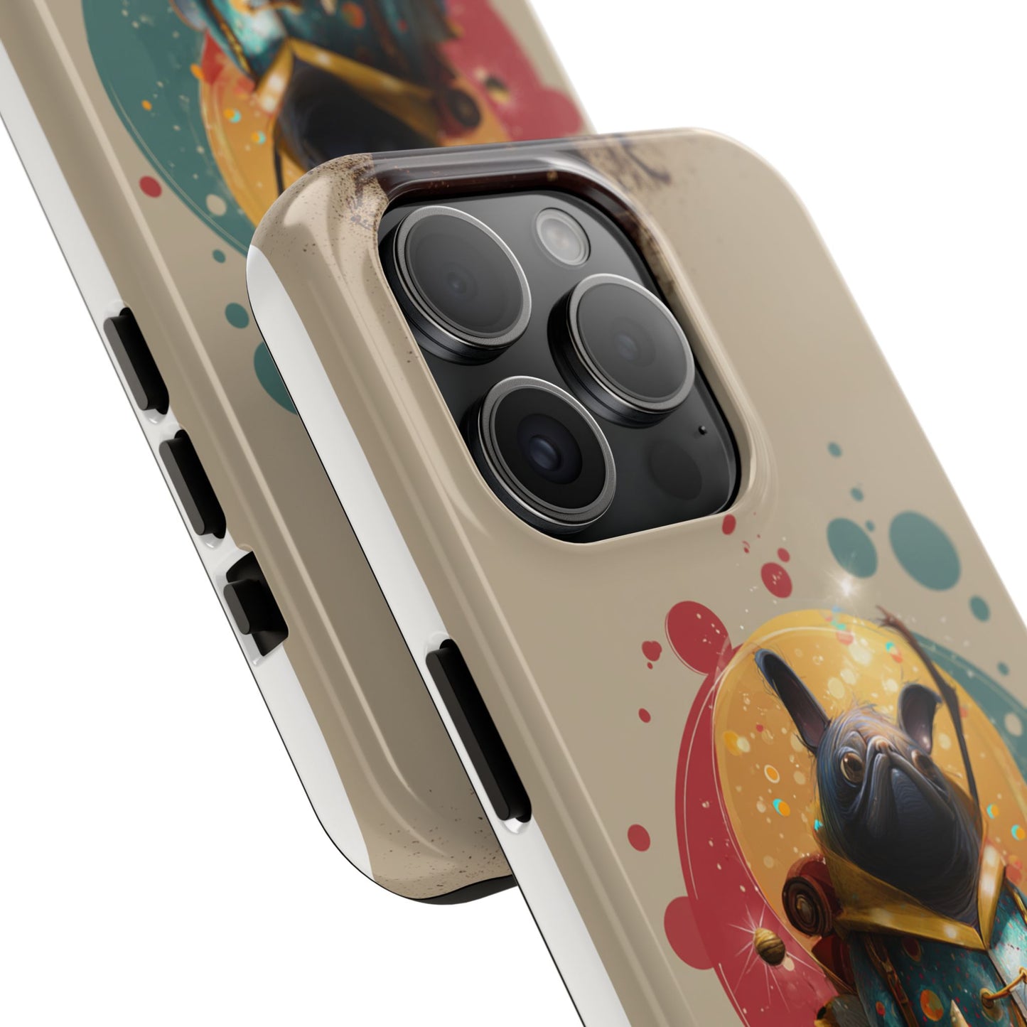Whimsical Pet-Inspired Tough Phone Case - Perfect for Animal Lovers