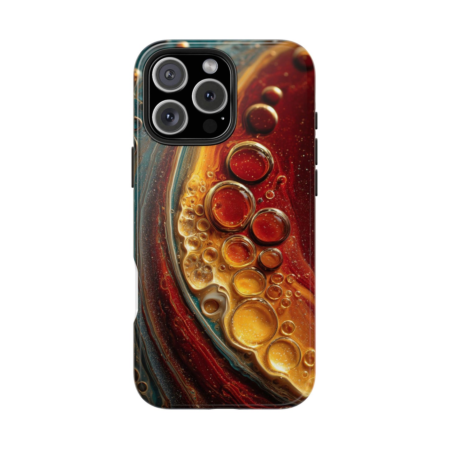 Artistic Tough Phone Case - Abstract Lava Design