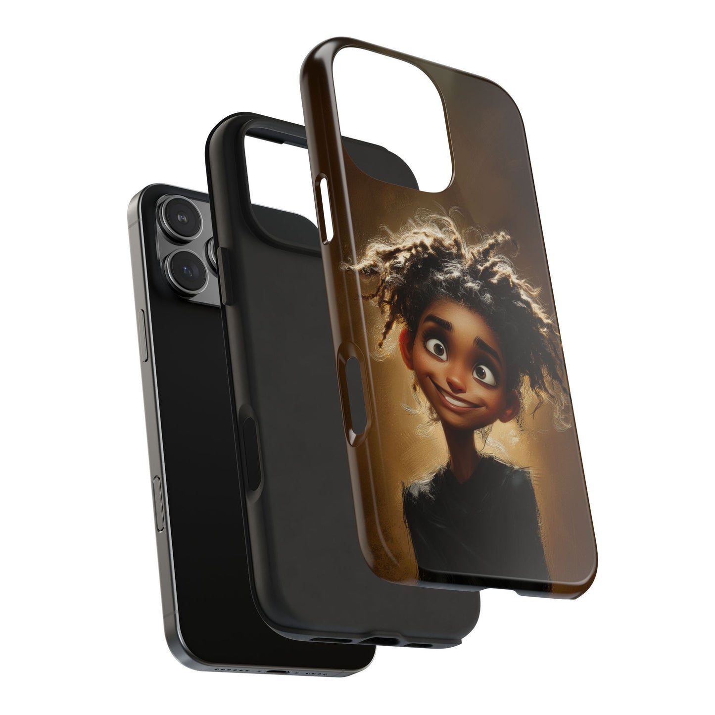 Whimsical Tough Phone Case with Playful Character Design