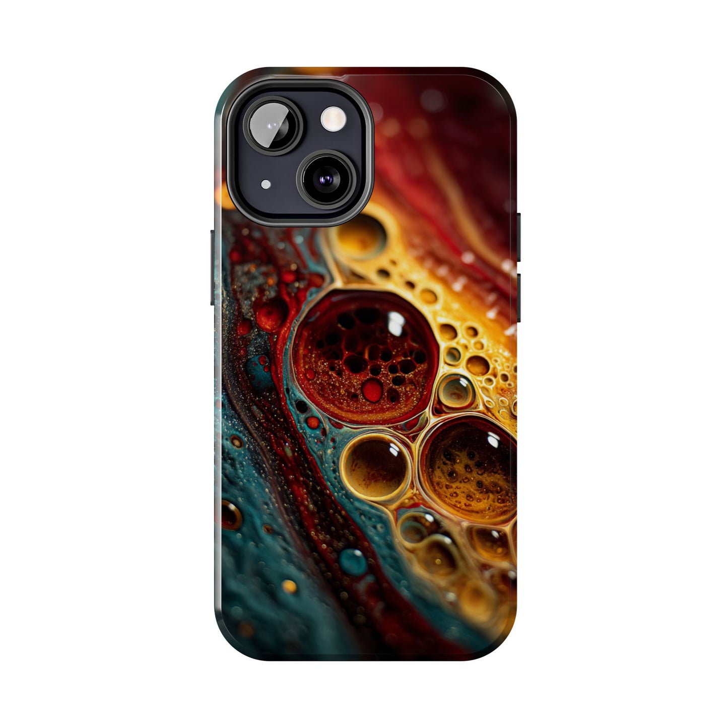 Vibrant Abstract Tough Phone Case - Unique Art for Stylish Protection