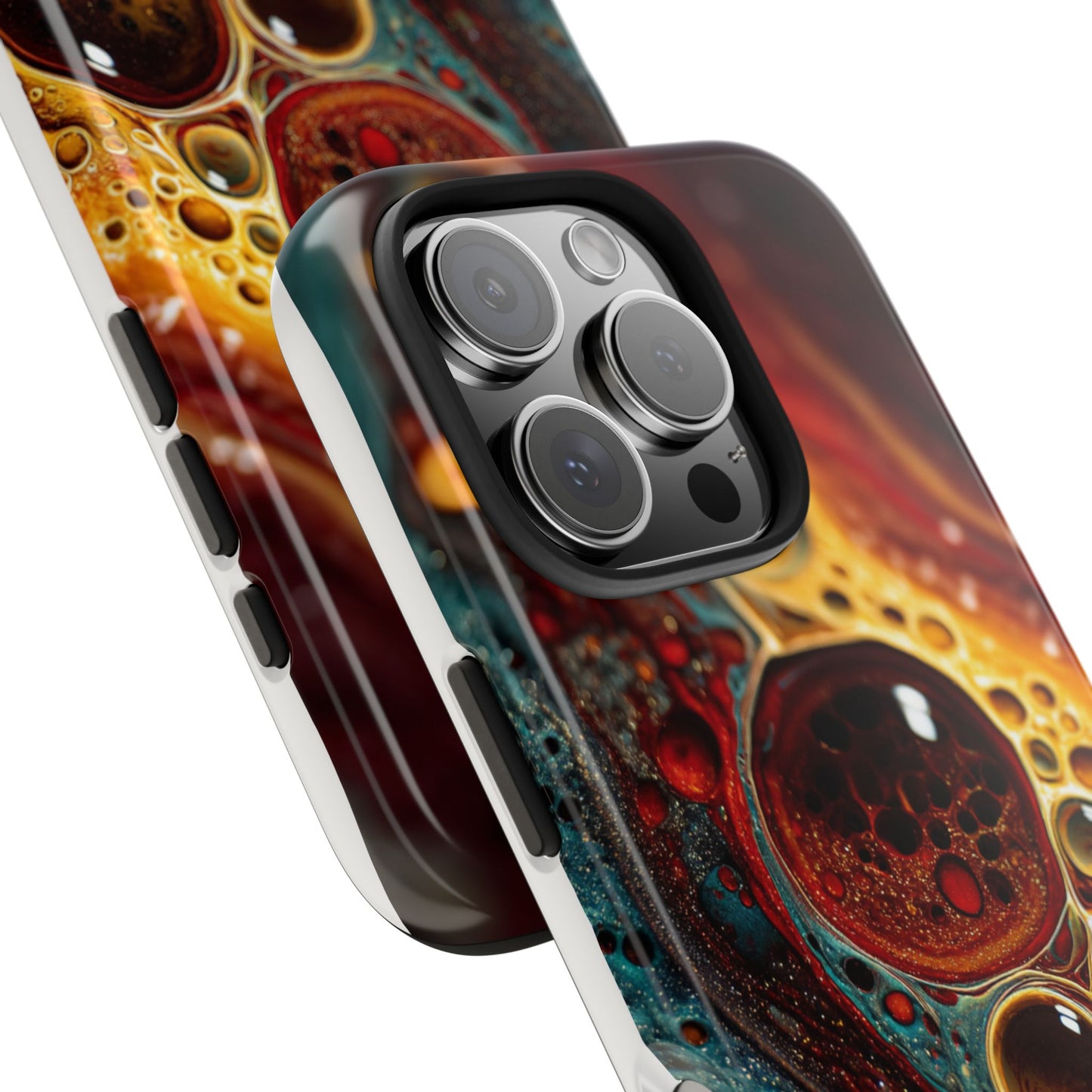 Vibrant Abstract Tough Phone Case - Unique Art for Stylish Protection