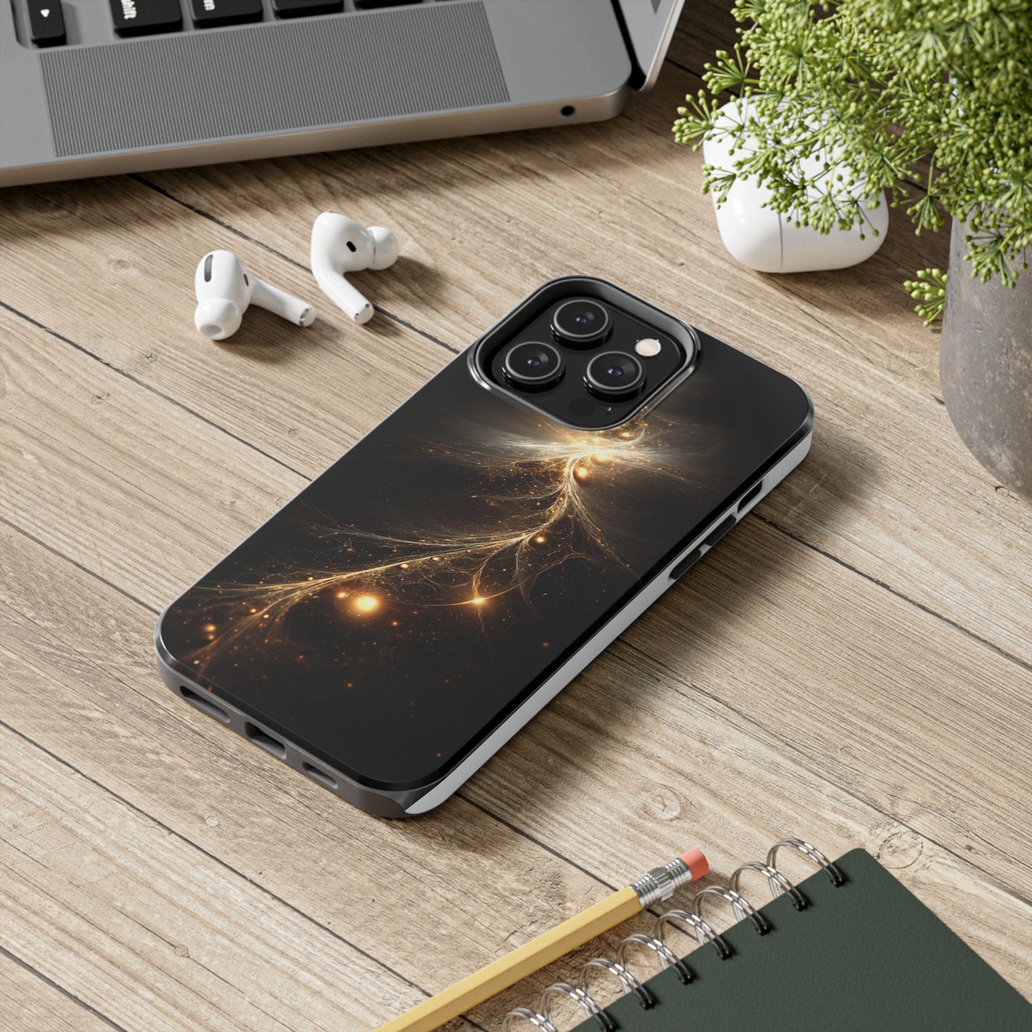 Cosmic Glow Tough Phone Case - Galaxy Design for Sci-Fi Lovers