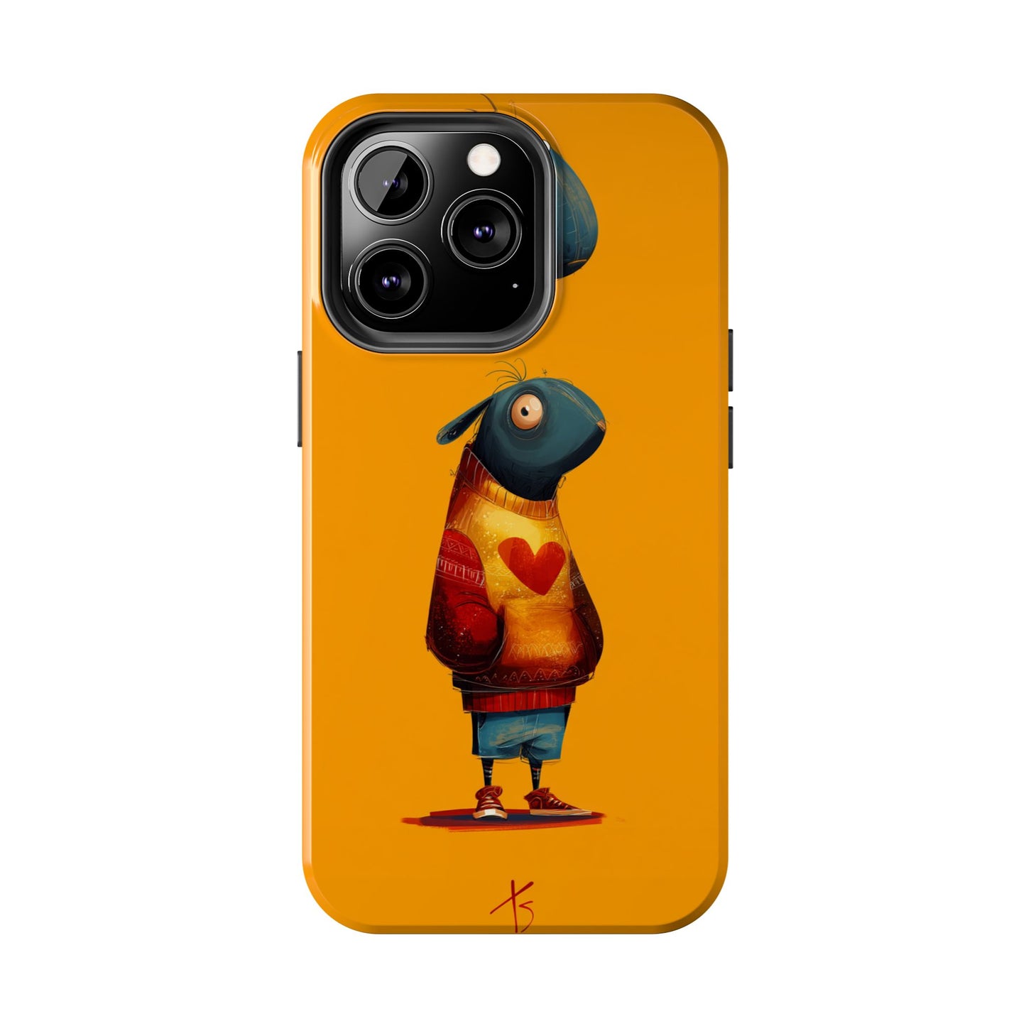 Cute Cartoon Tough Phone Case - Whimsical Sheep Design