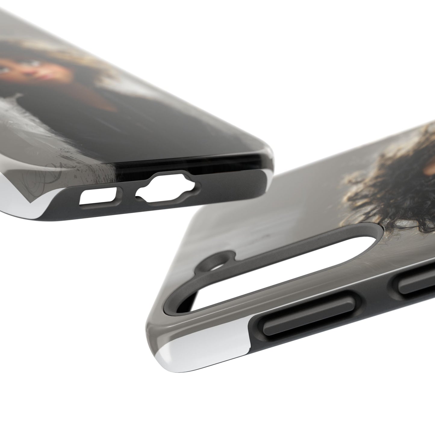 Artistic Tough Phone Case - Unique Character Design for Creative Souls