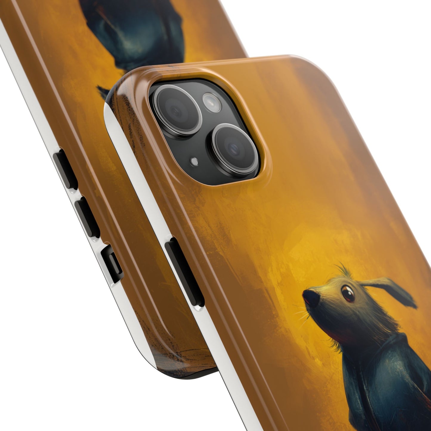 Whimsical Dog Art Tough Phone Case - Durable & Stylish