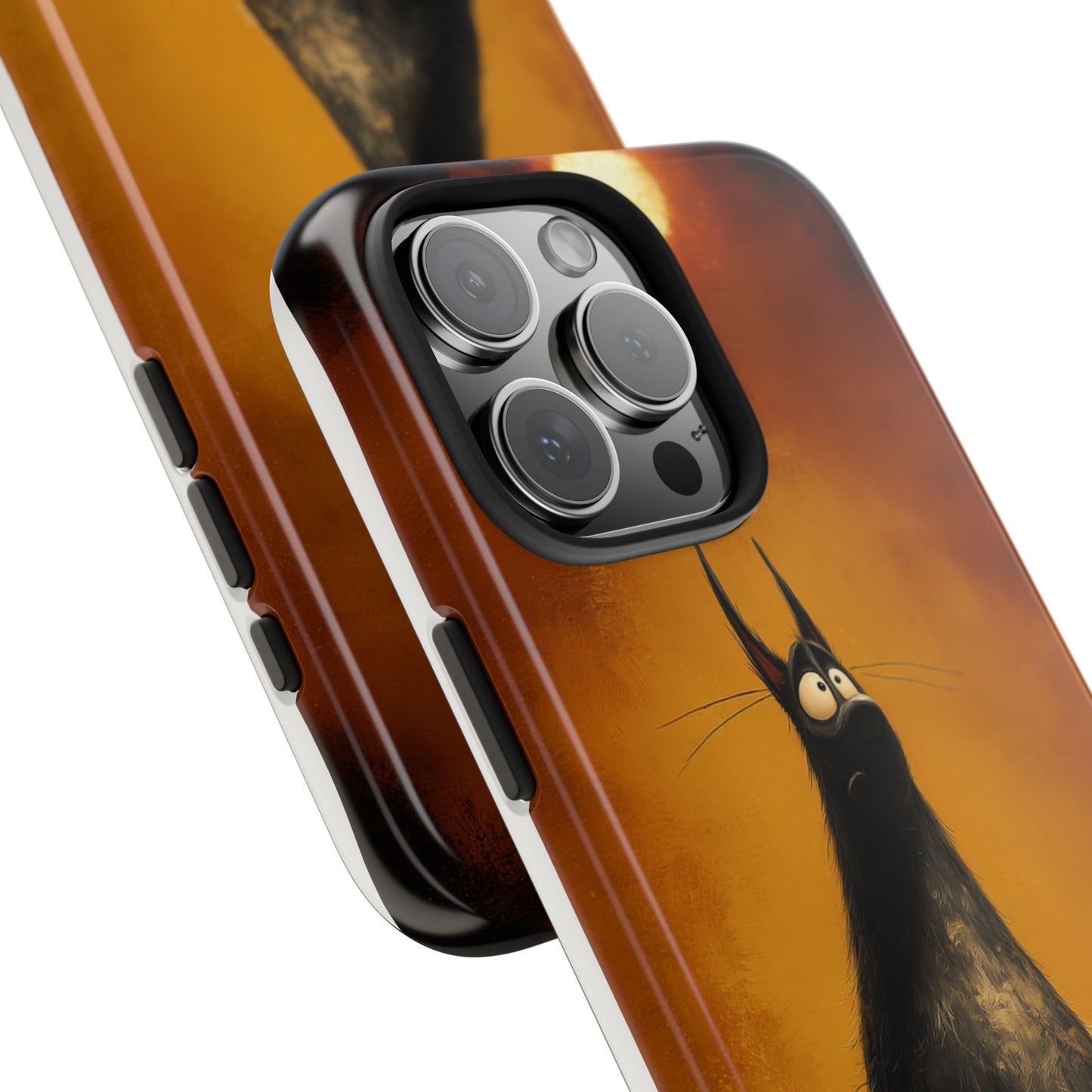 Whimsical Tough Phone Cases - Cat & Dog Design