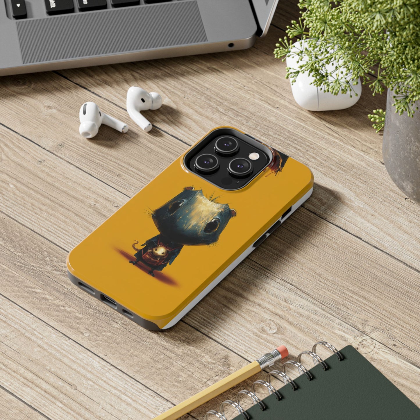 Whimsical Tough Phone Case | Cute Character Design for Animal Lovers