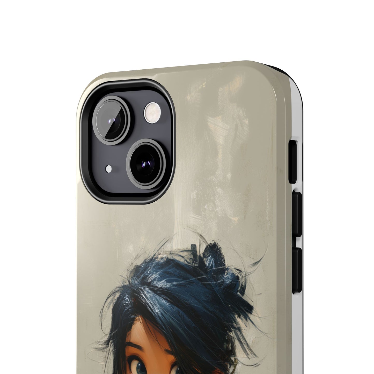 Artistic Tough Phone Case – Unique Portrait Design for Creatives