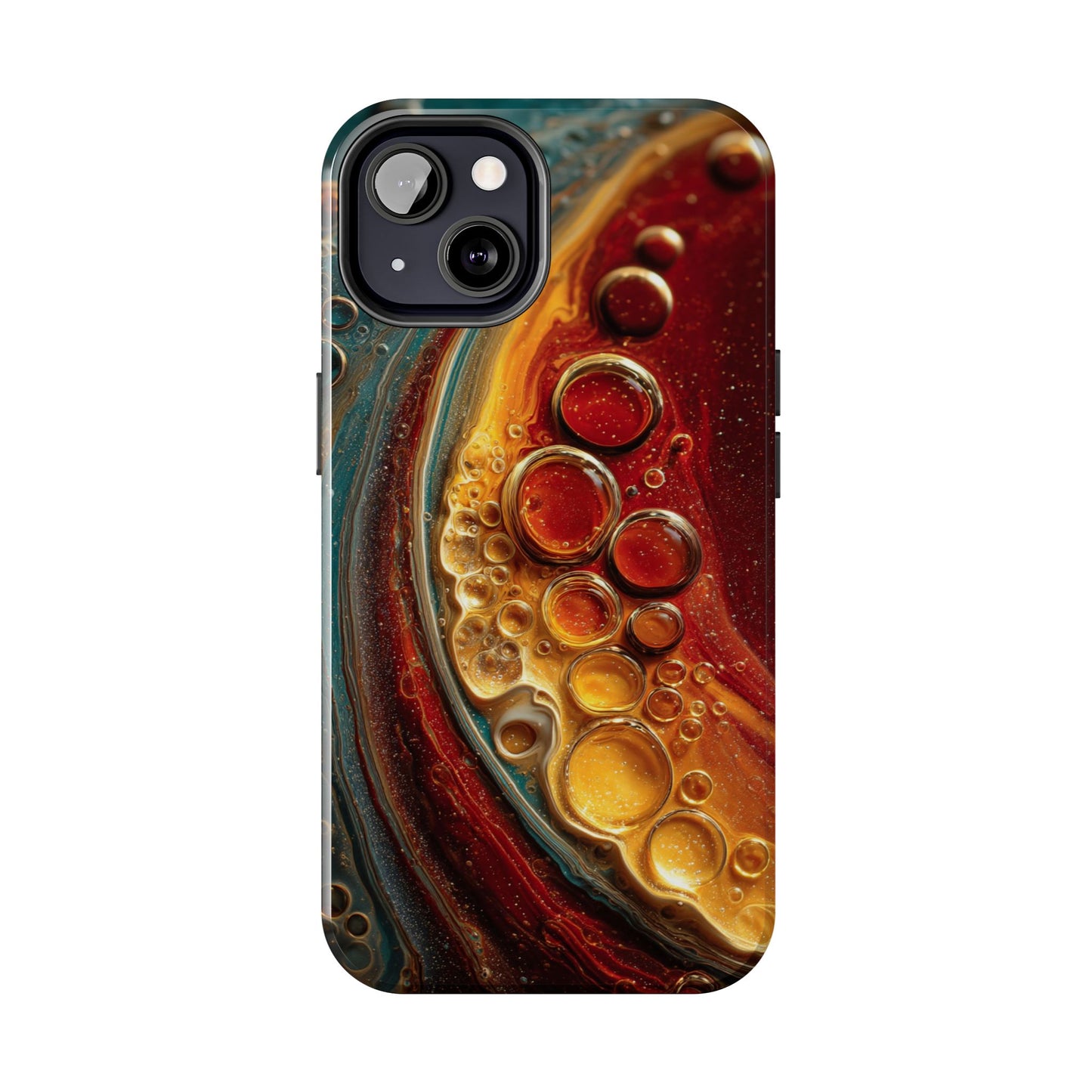 Artistic Tough Phone Case - Abstract Lava Design