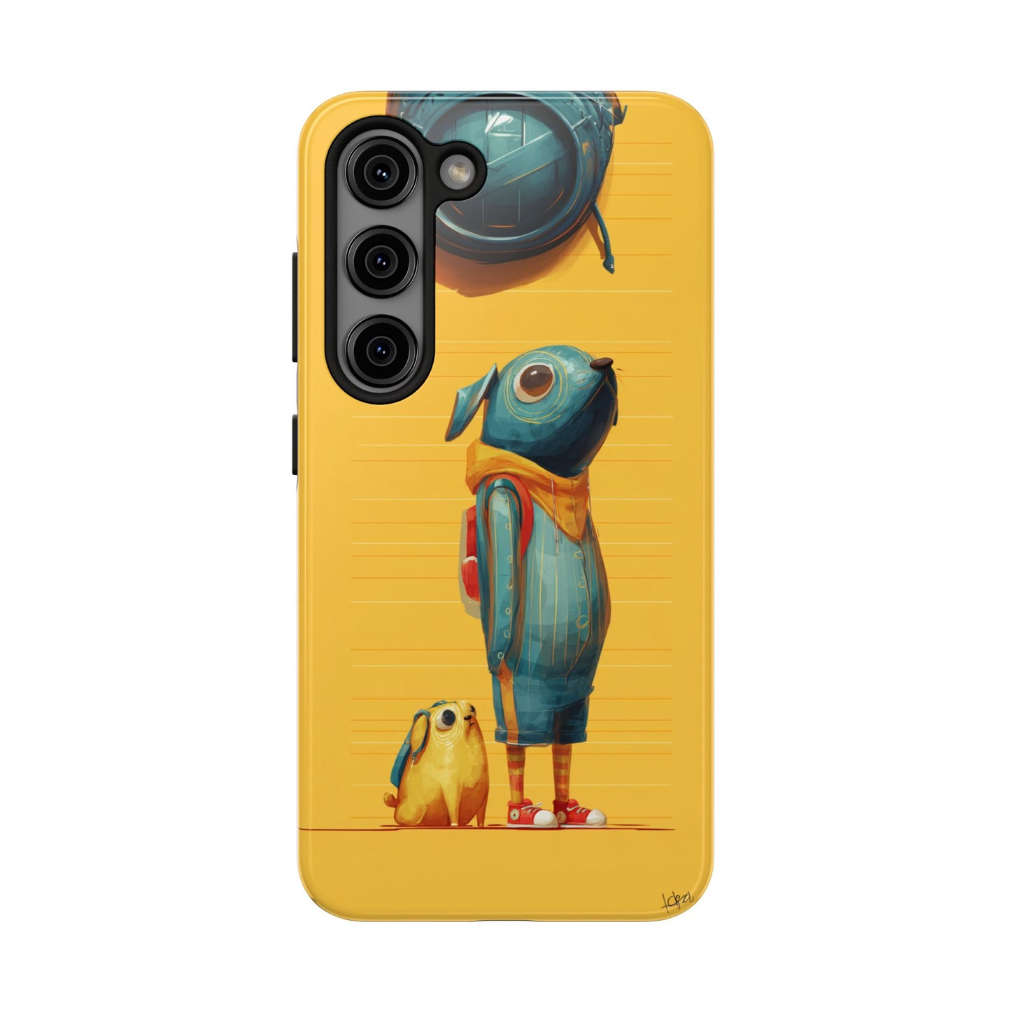 Colorful Animal Art Tough Phone Case - Perfect for Pet Lovers & Kids