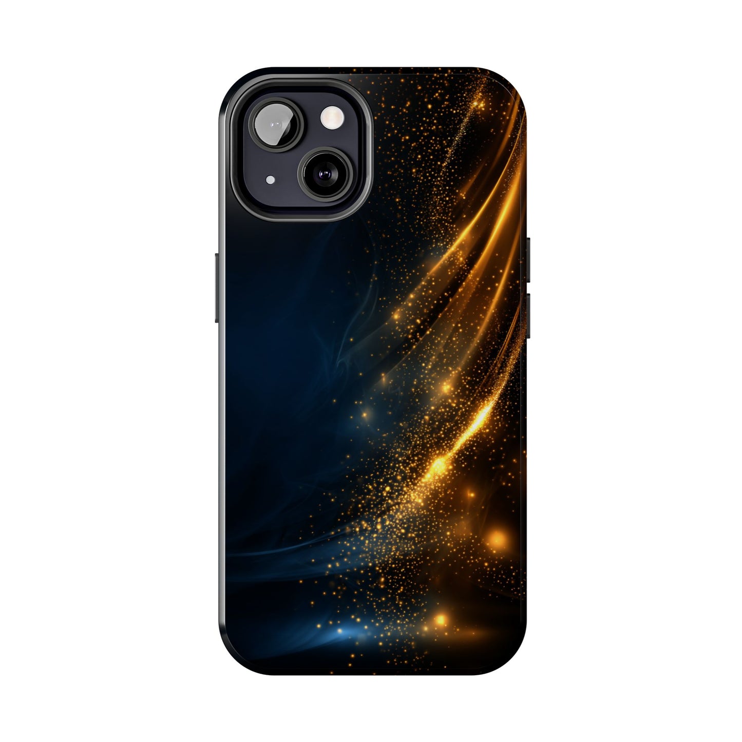 Galaxy Glitter Tough Phone Case - Shockproof Protection for iPhone