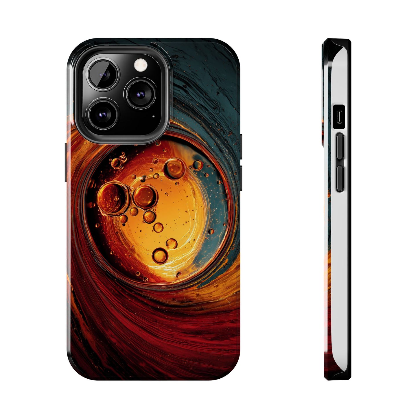 Vibrant Abstract Phone Case with Bubble Design - Tough & Stylish