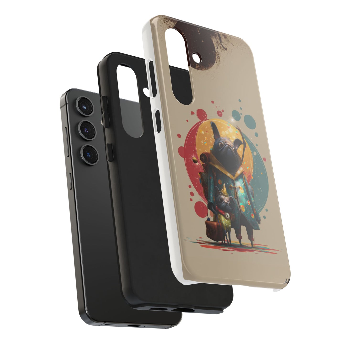 Whimsical Pet-Inspired Tough Phone Case - Perfect for Animal Lovers