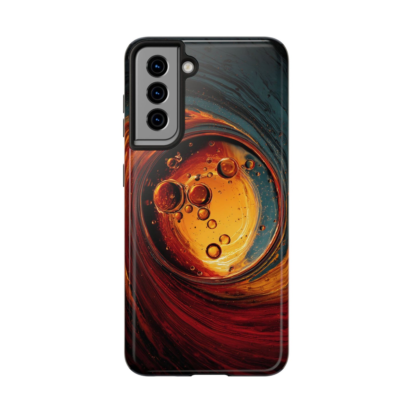 Vibrant Abstract Phone Case with Bubble Design - Tough & Stylish