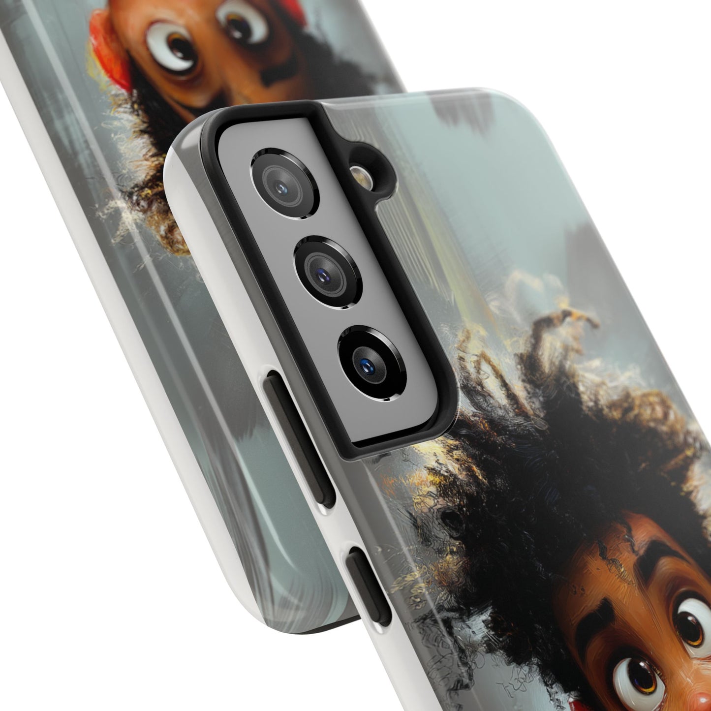 Artistic Tough Phone Case - Unique Design with Character - Great Gift Idea