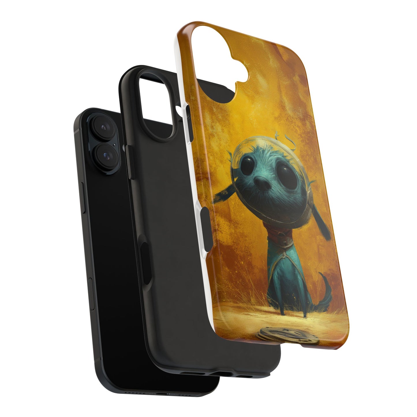 Cute Dog Art Tough Phone Case - Stylish & Protective