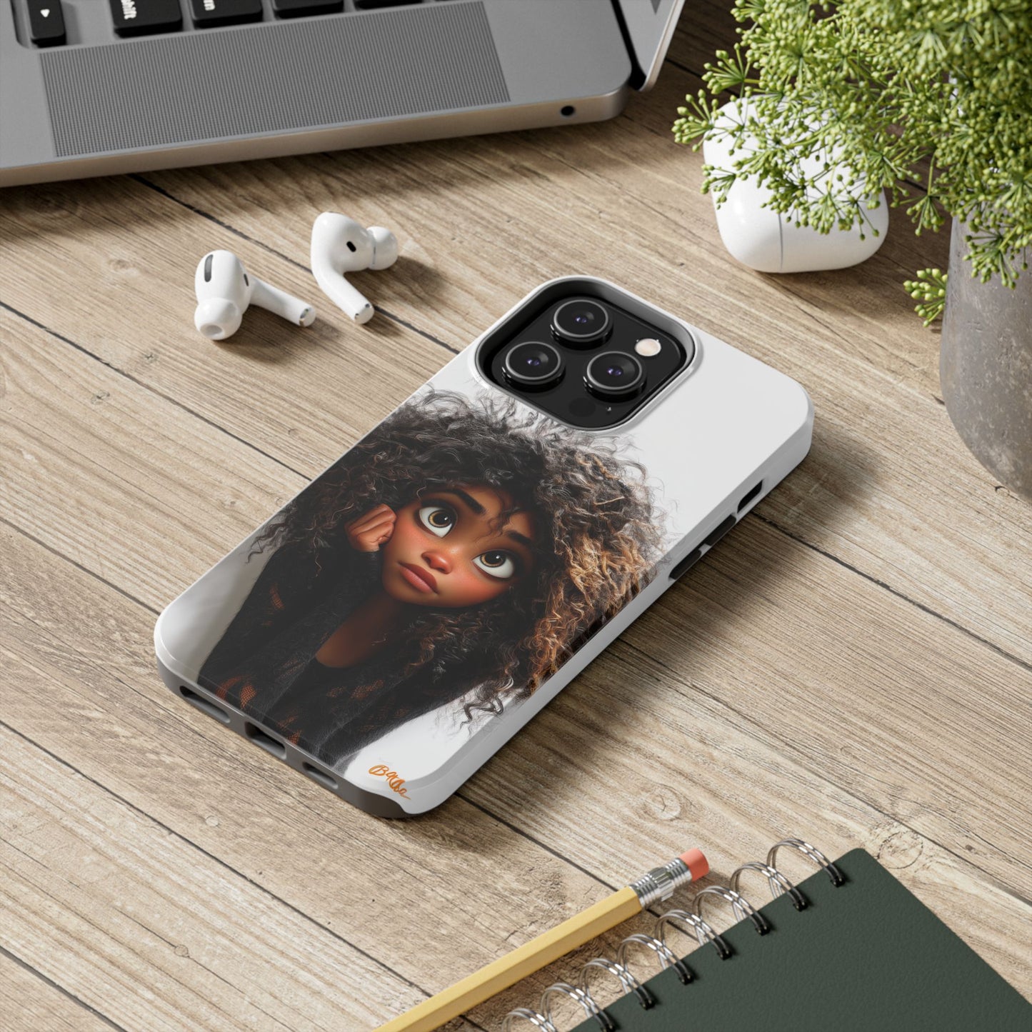 Whimsical Tough Phone Case – Playful Character Design for Teens & Creatives