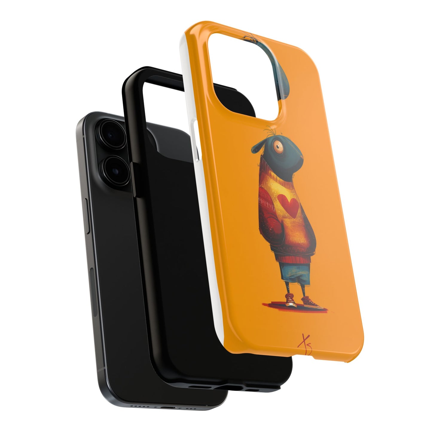 Cute Cartoon Tough Phone Case - Whimsical Sheep Design