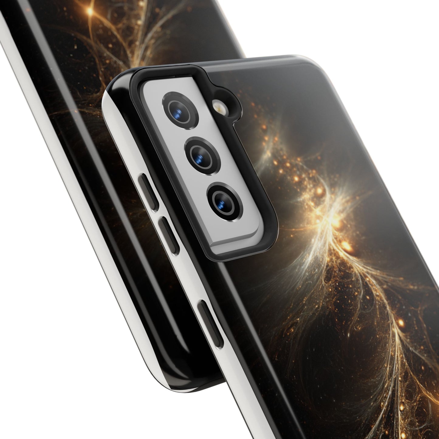 Cosmic Glow Tough Phone Case - Galaxy Design for Sci-Fi Lovers
