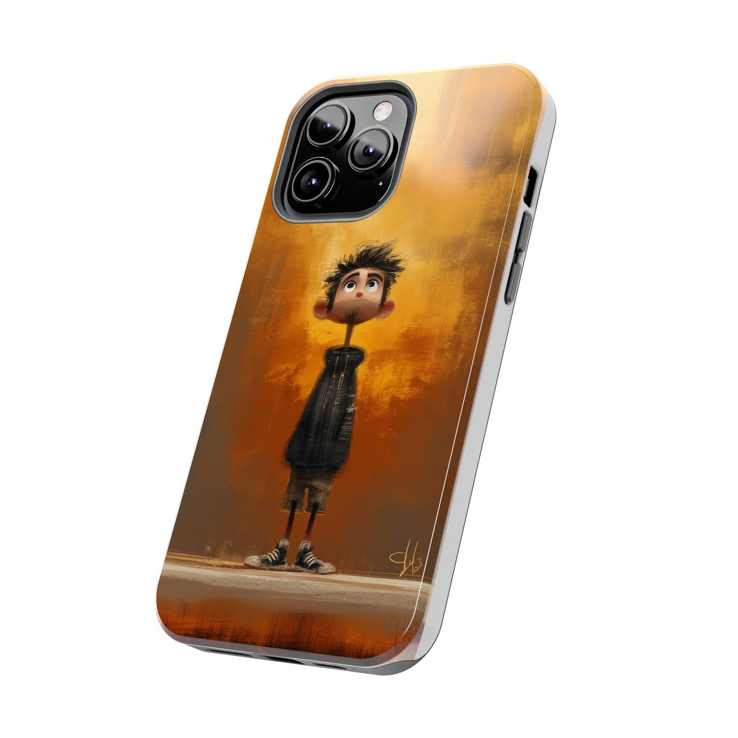 Unique Tough Phone Cases with Artistic Boy Design - Perfect for Kids and Teens