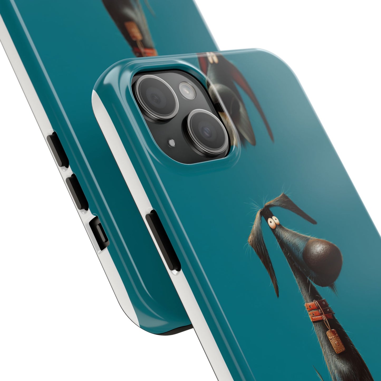 Whimsical Dog Art Tough Phone Case - Durable Protection for Pet Lovers