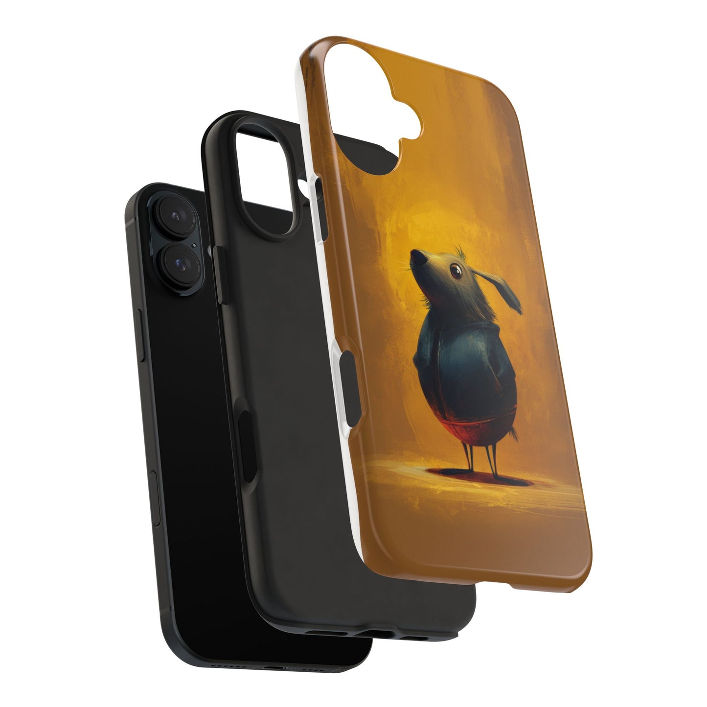 Whimsical Dog Art Tough Phone Case - Durable & Stylish