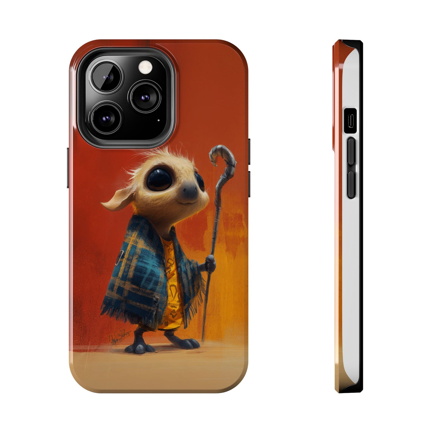 Whimsical Tough Phone Case - Cute Character Design for Kids & Adults