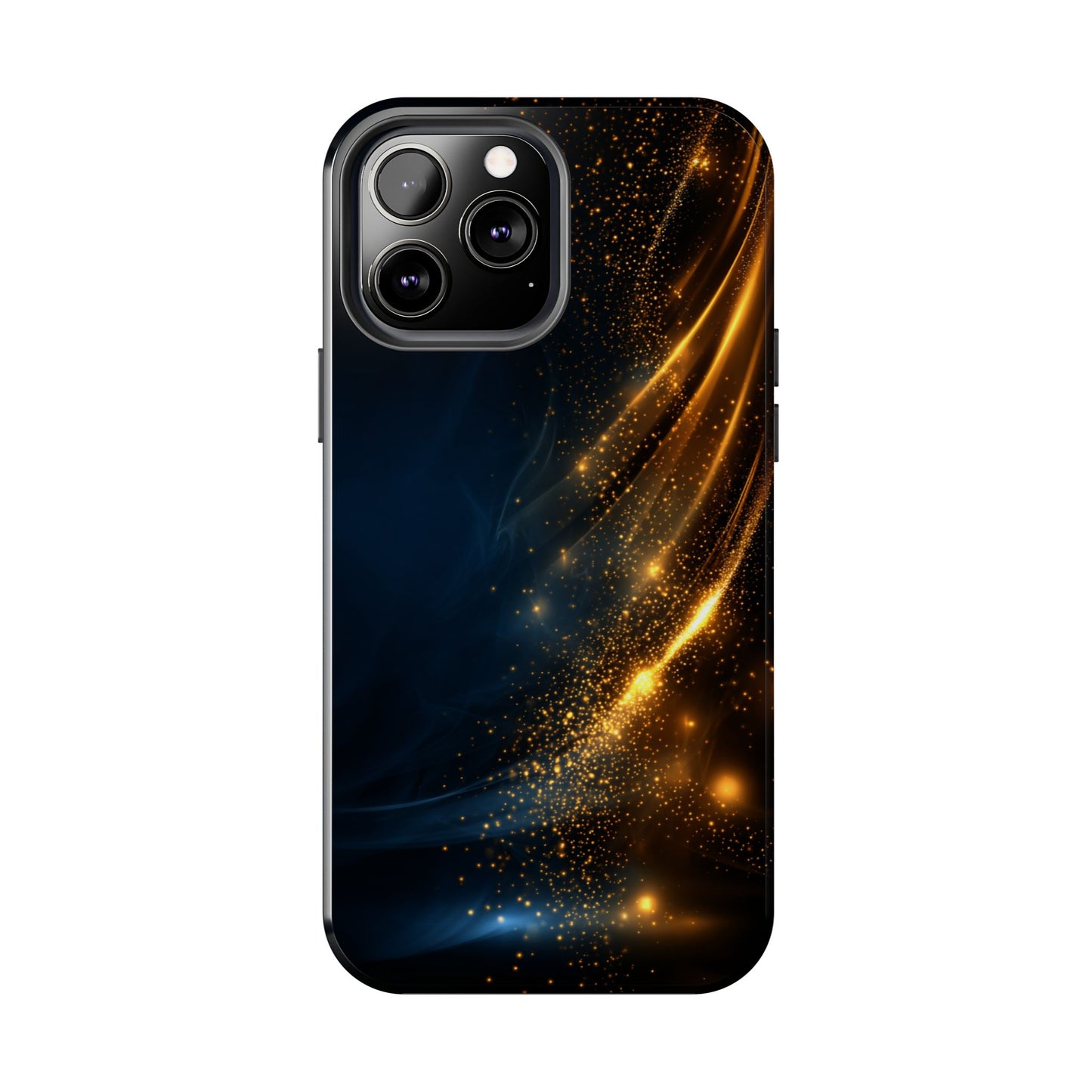 Galaxy Glitter Tough Phone Case - Shockproof Protection for iPhone