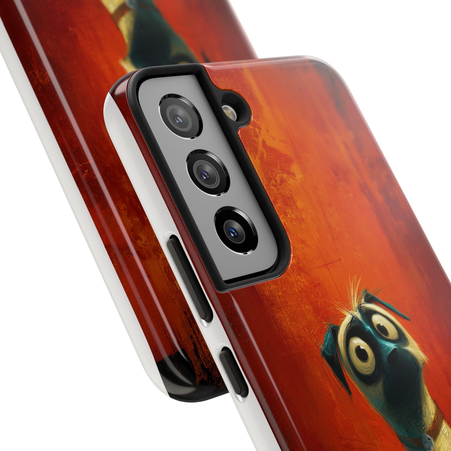 Whimsical Dog Art Tough Phone Case - Durable Protection for Pet Lovers