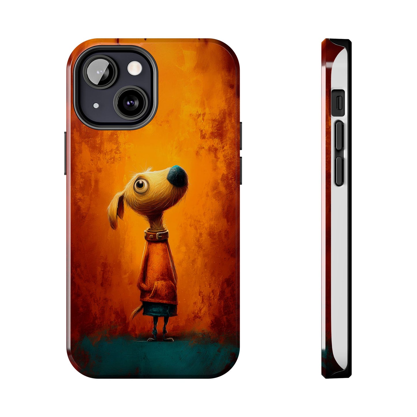 Whimsical Dog Art Tough Phone Case - Durable & Stylish Pet Lover Accessory