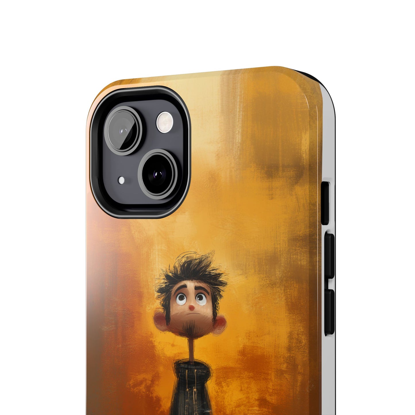 Unique Tough Phone Cases with Artistic Boy Design - Perfect for Kids and Teens