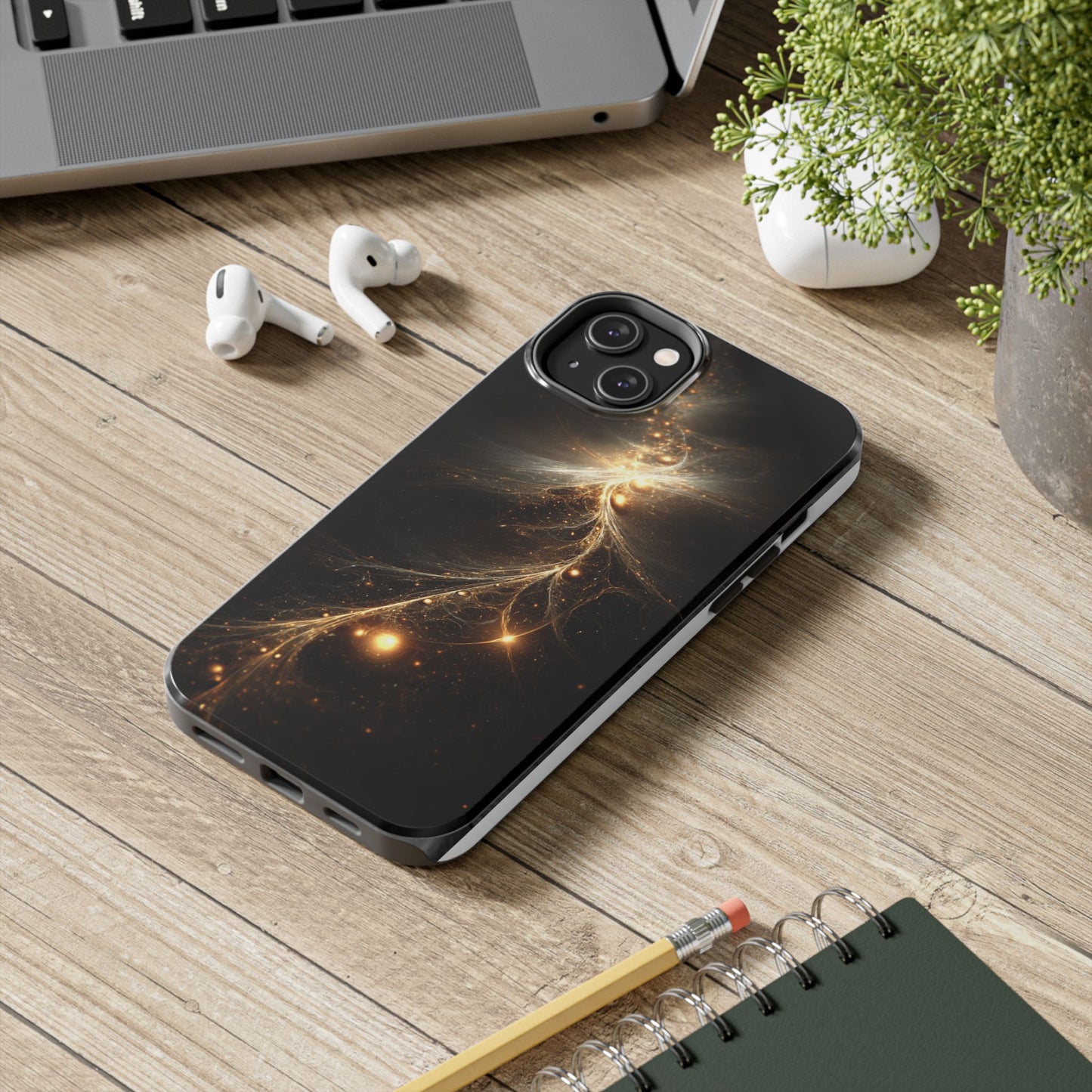 Cosmic Glow Tough Phone Case - Galaxy Design for Sci-Fi Lovers