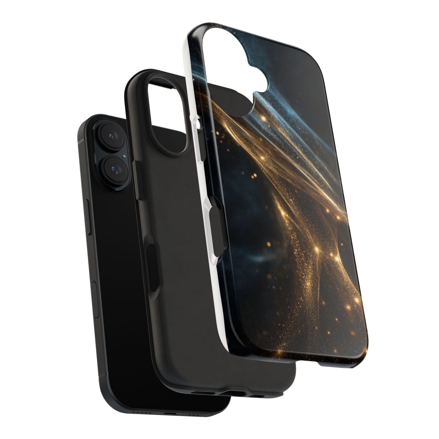 Stunning Gold Swirl Tough Phone Case - Stylish Protection with Elegance