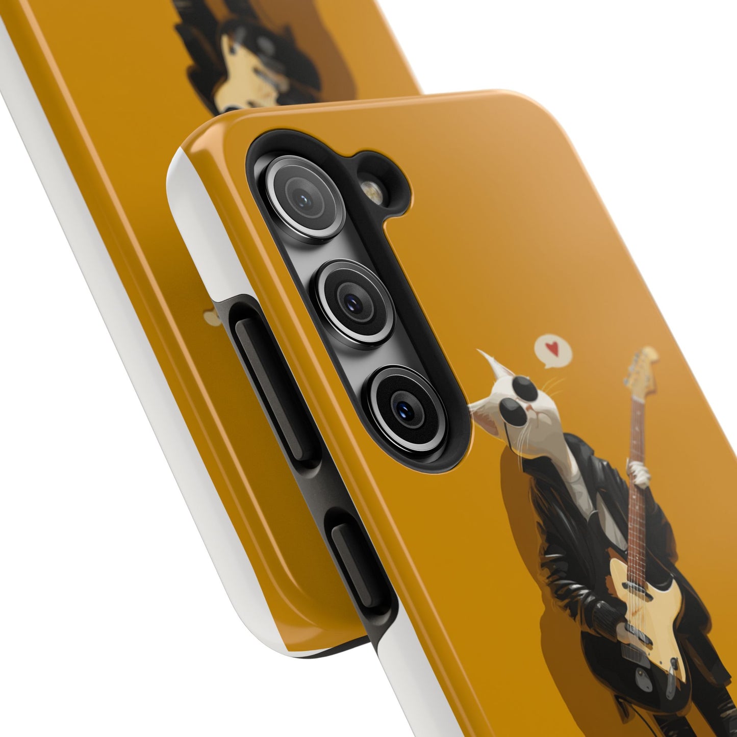 Cool Cat with Sunglasses Playing Guitar Tough Phone Case
