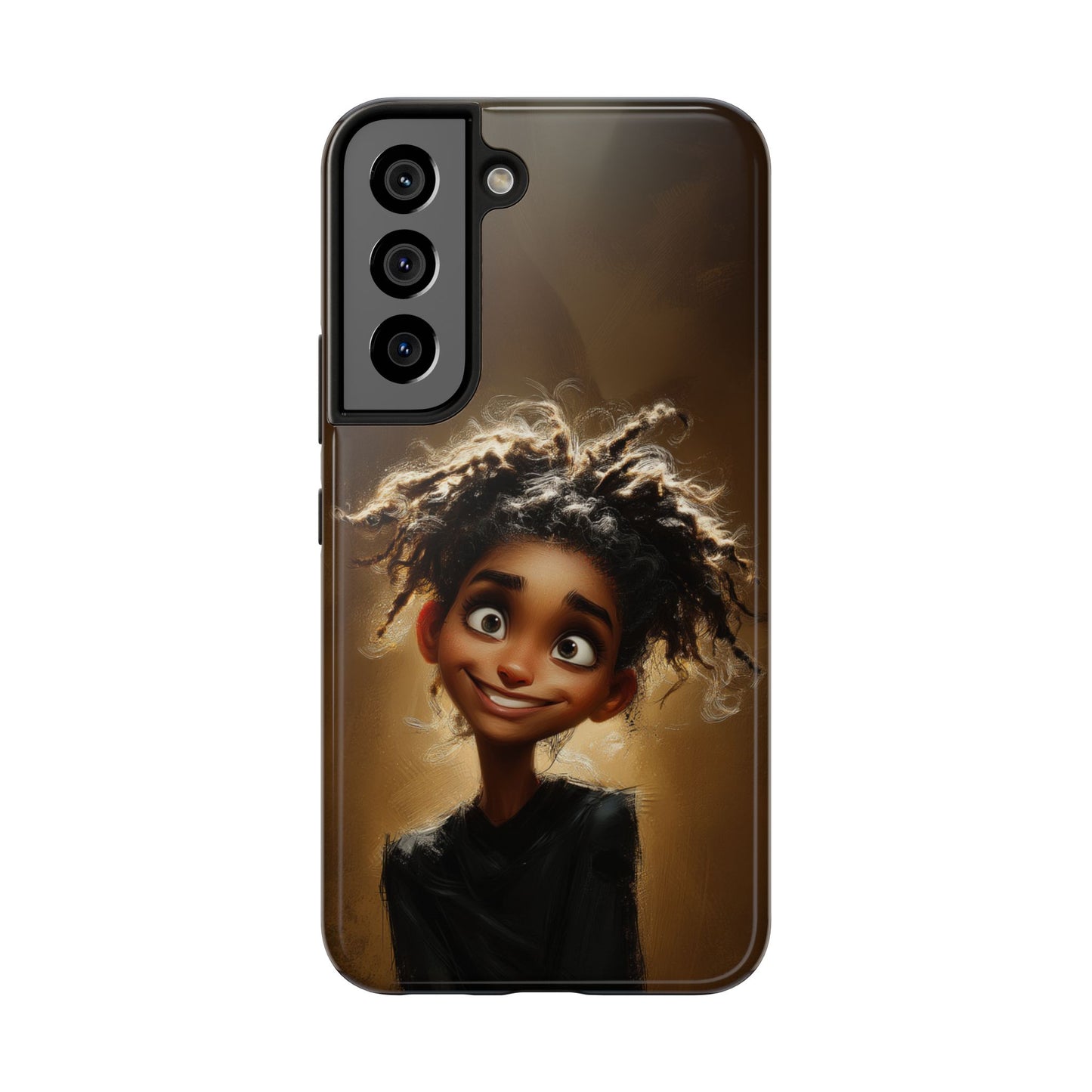 Whimsical Tough Phone Case with Playful Character Design