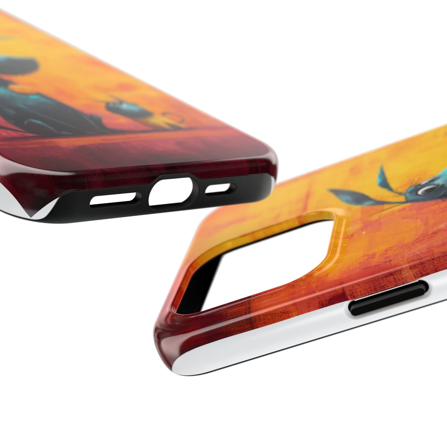 Colorful Dog & Cat Tough Phone Case – Fun Pet Lover Accessory