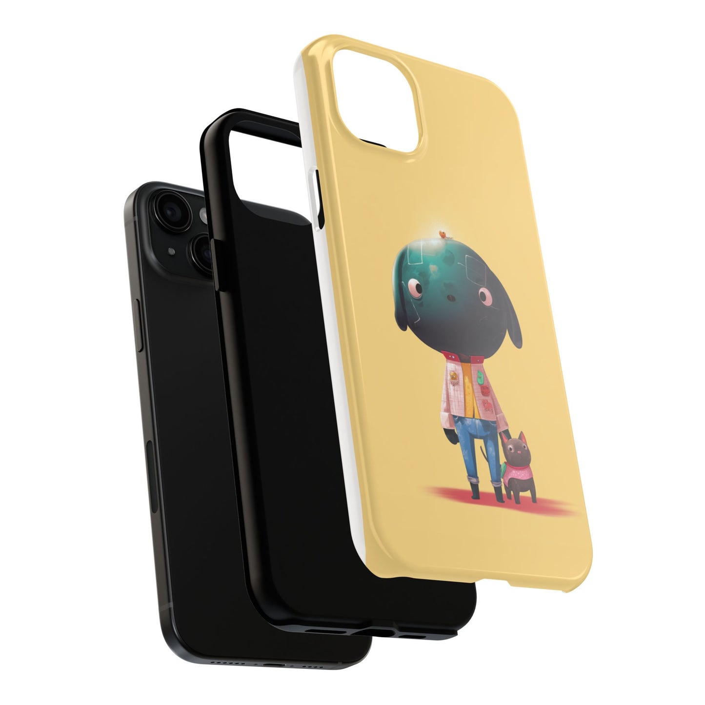 Cute Dog-Themed Tough Phone Cases for Pet Lovers - Durable Protection & Whimsical Design