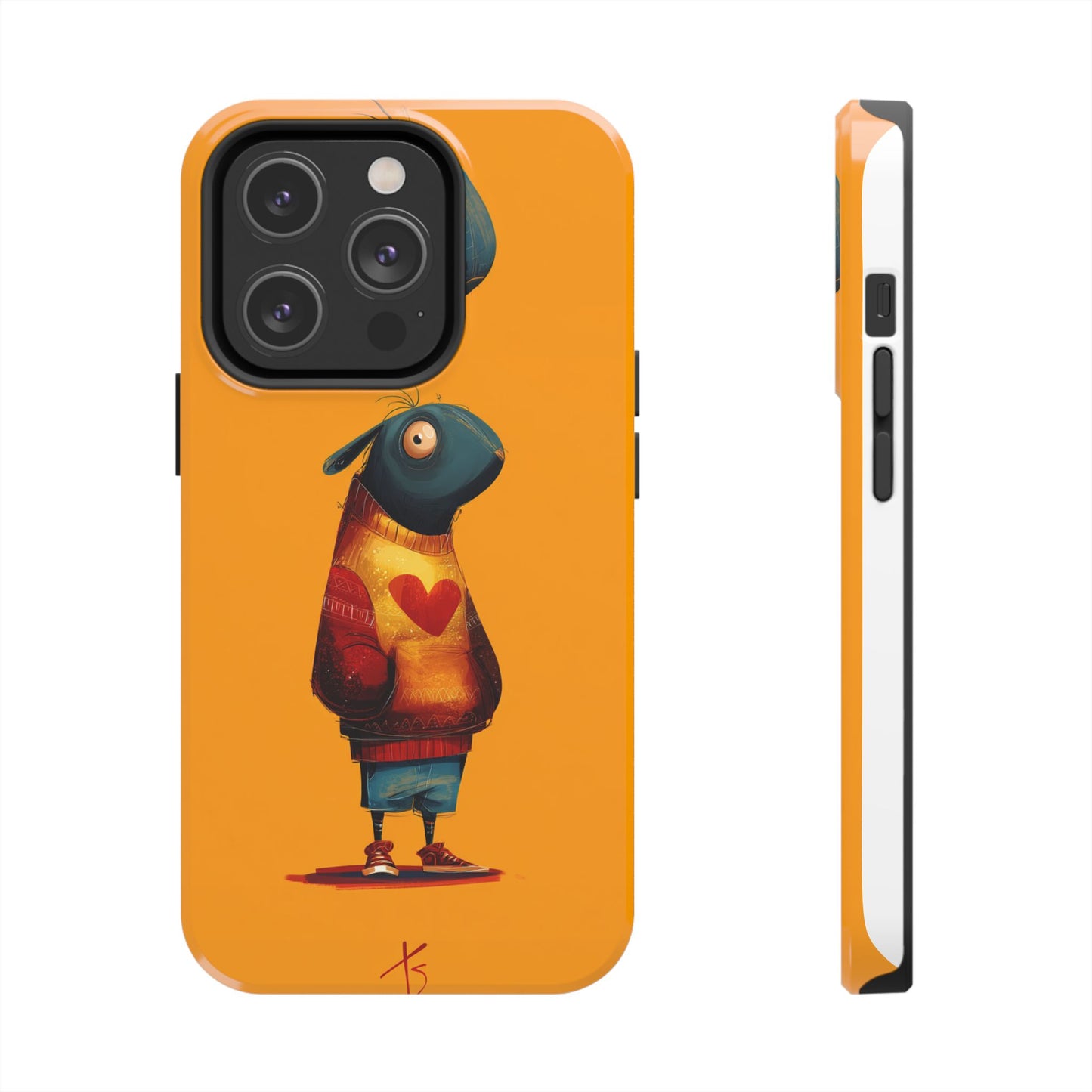 Cute Cartoon Tough Phone Case - Whimsical Sheep Design