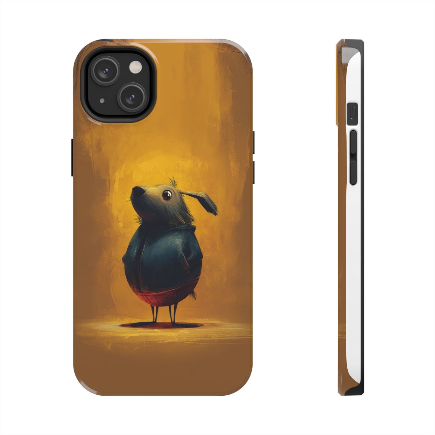Whimsical Dog Art Tough Phone Case - Durable & Stylish