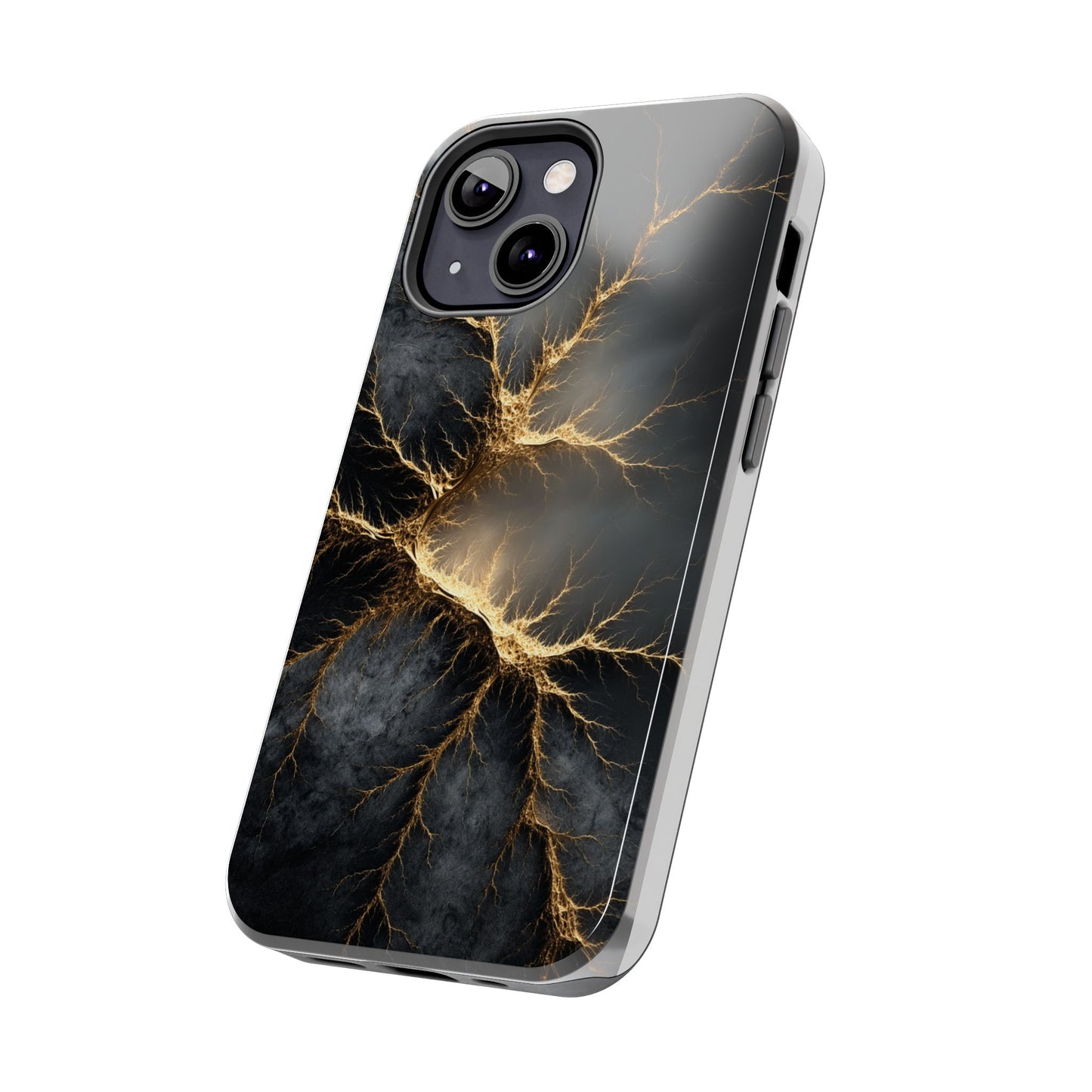 Electric Lightning Tough Phone Case - Durable Protection with Striking Design
