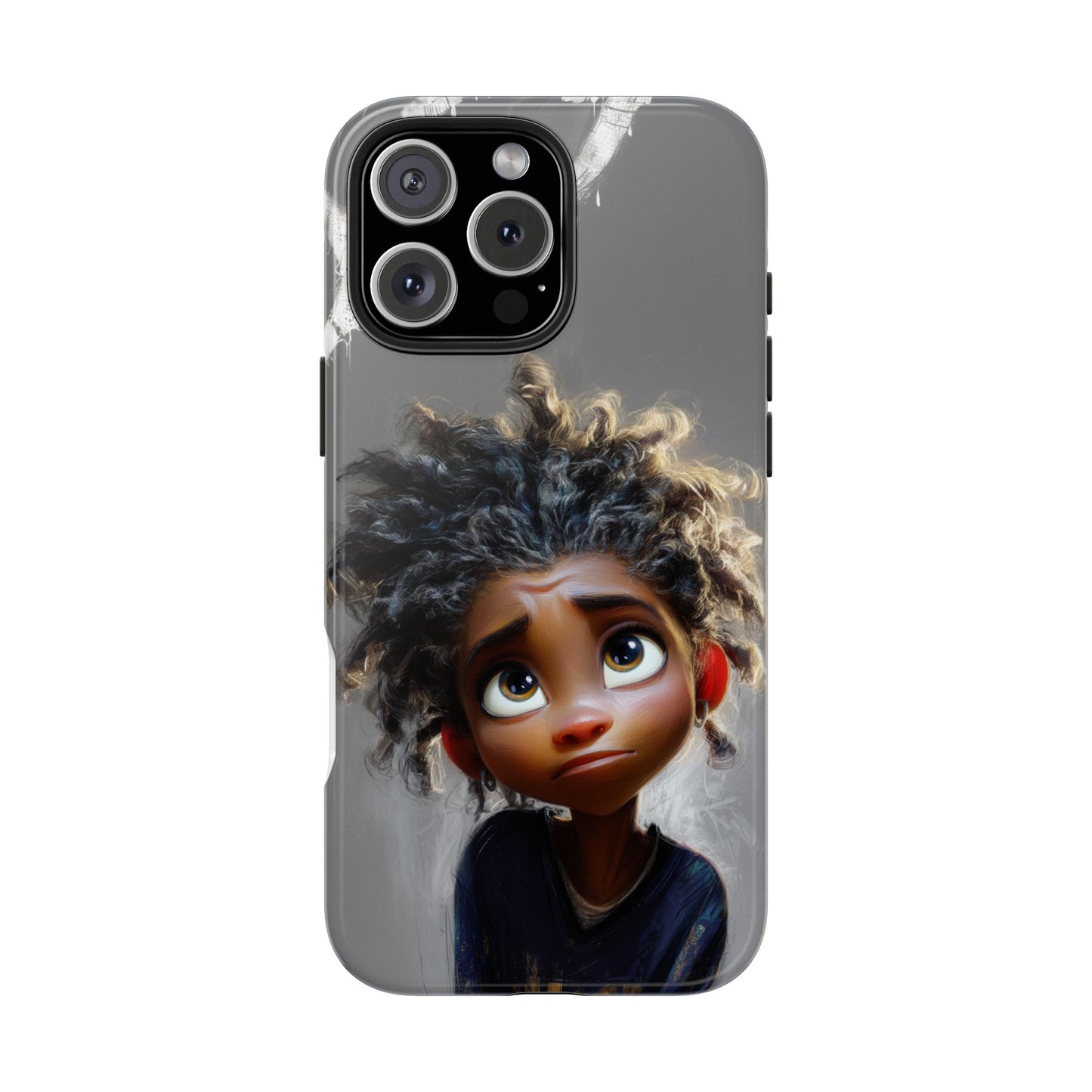 Whimsical Tough Phone Case - Artistic Design for Kids and Tweens