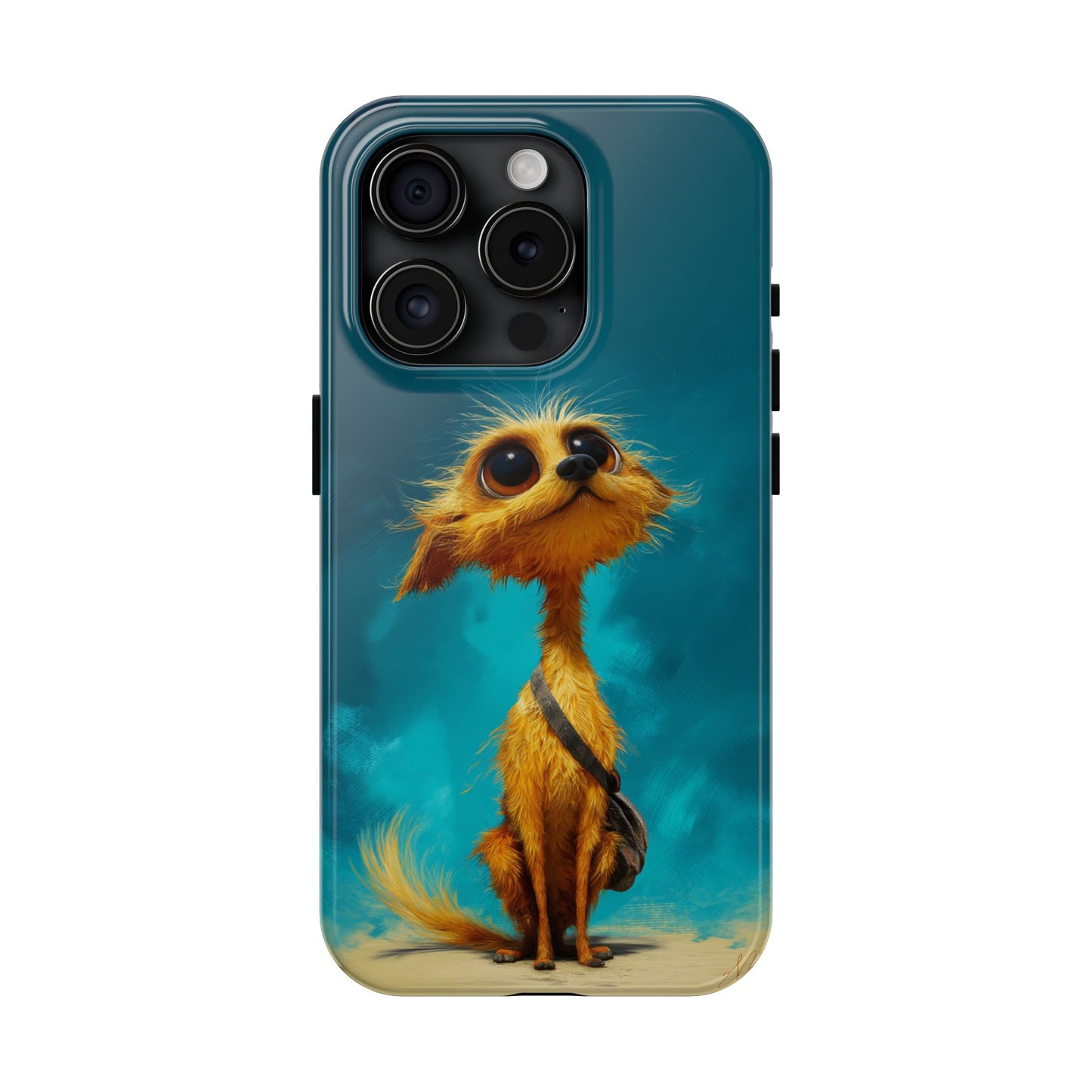 Whimsical Dog Art Tough Phone Case - Durable and Stylish Protection for Pet Lovers
