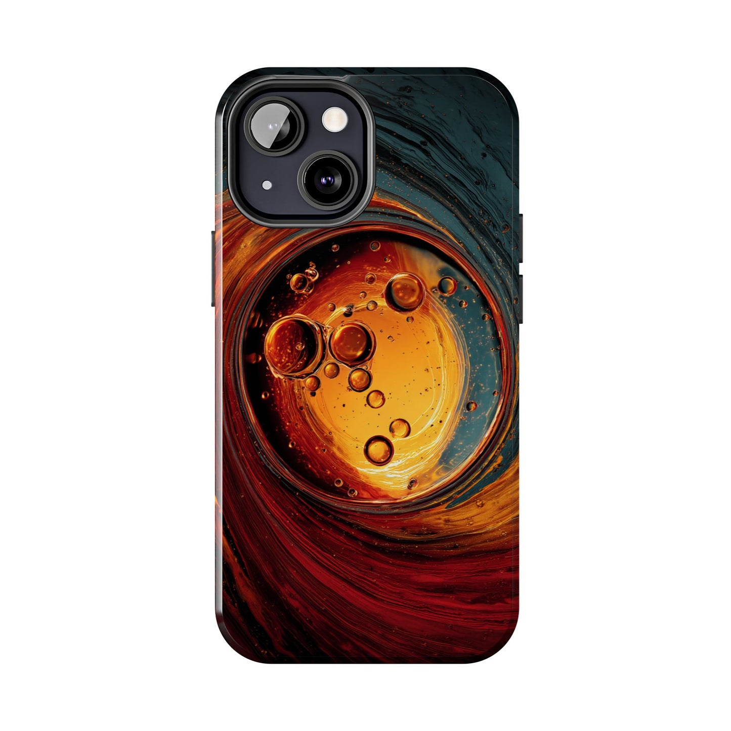 Vibrant Abstract Phone Case with Bubble Design - Tough & Stylish