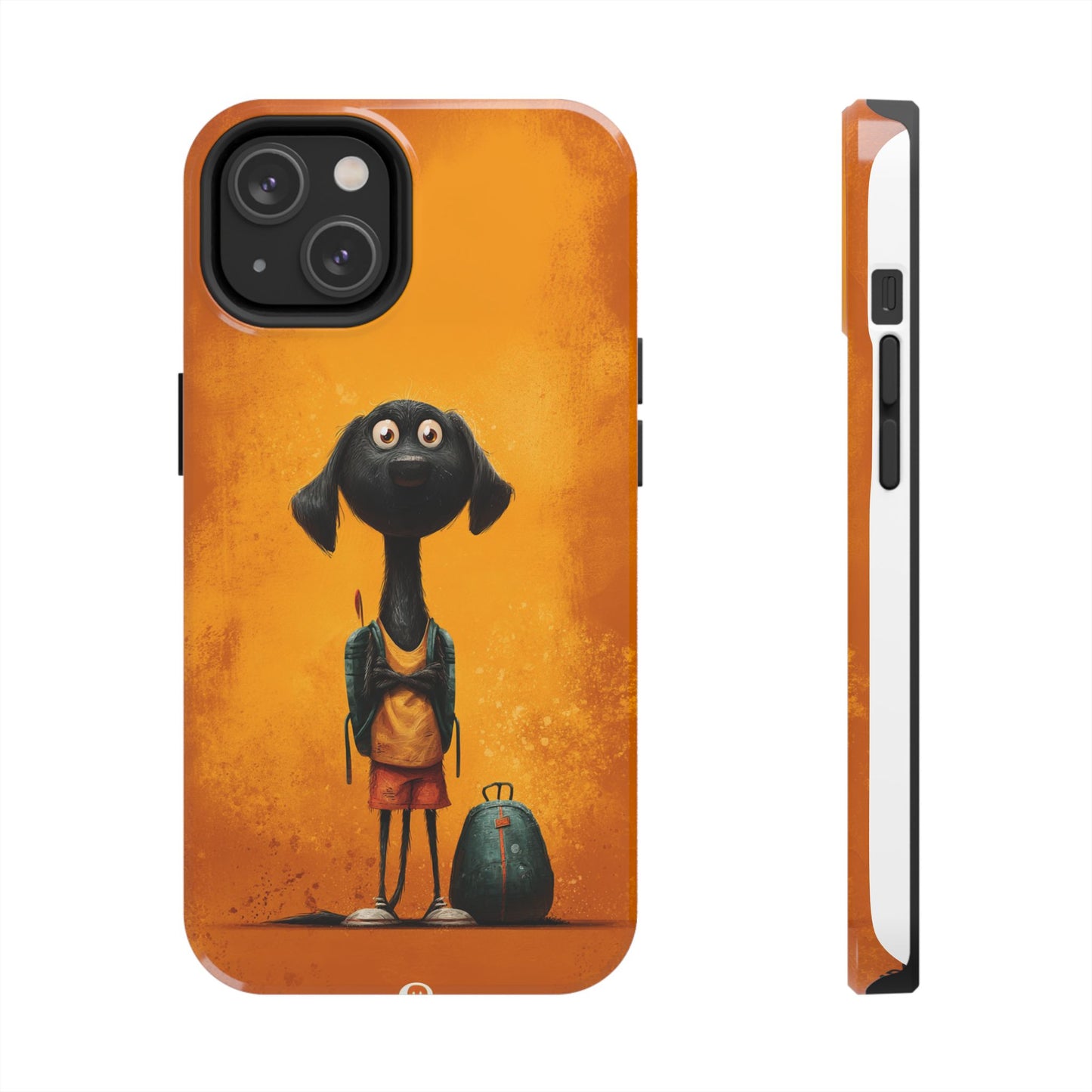 Cute Dog Art Tough Phone Case for Animal Lovers