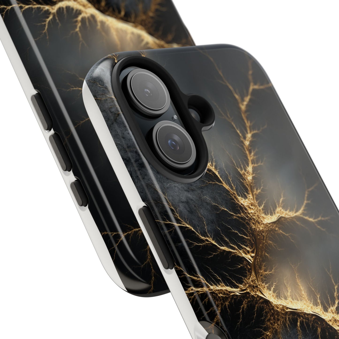 Electric Lightning Tough Phone Case - Durable Protection with Striking Design