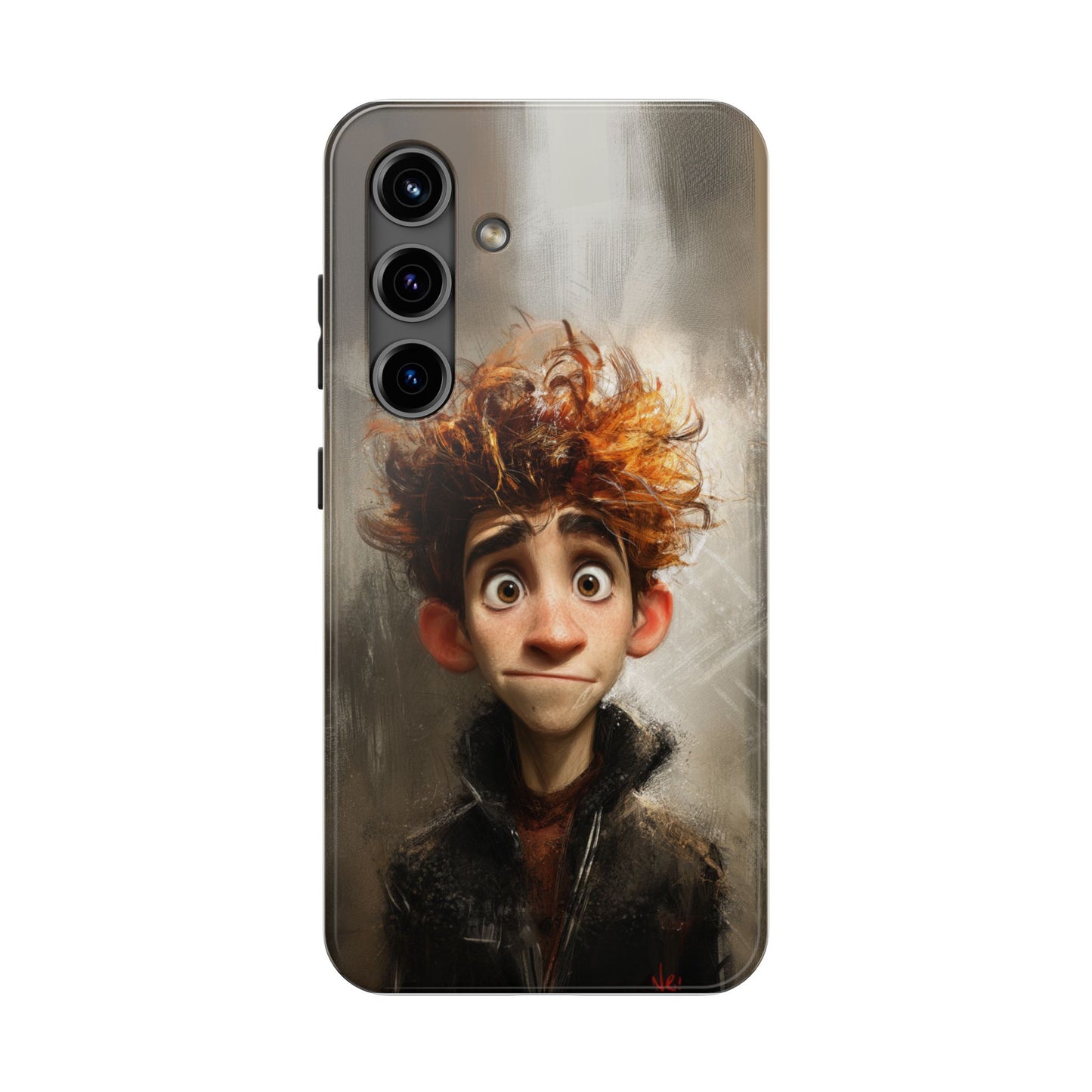 Whimsical Tough Phone Case – Unique Art Design for Creative Souls