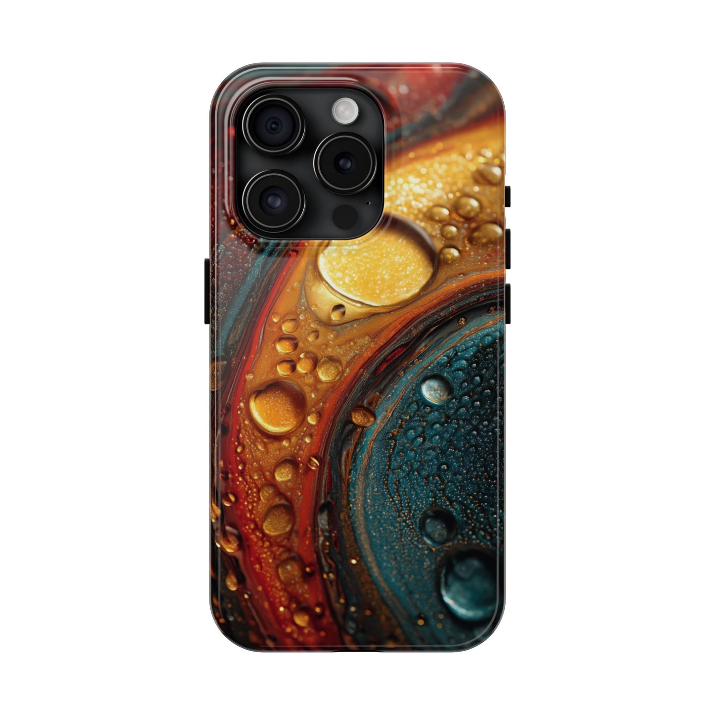 Vibrant Watercolor Tough Phone Case - Colorful Abstract Design